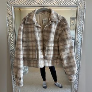 Abercrombie & Fitch Cropped Shirt Jacket Size Small